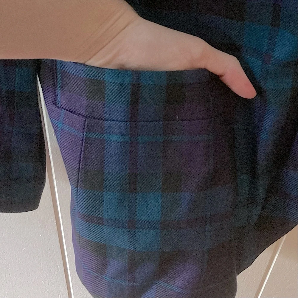 ⭐️ Vintage Stirling Cooper Plaid Button Down Blazer Size 12 - Picture 6 of 13